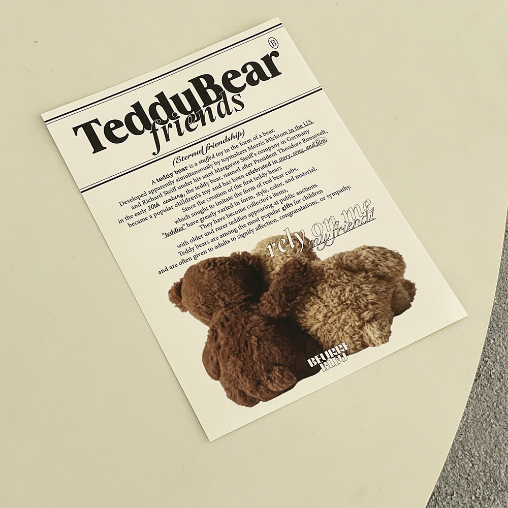 Beurre Bleu ベルブルー TEDDY BEAR ポスター (A4,A3 2 Size)