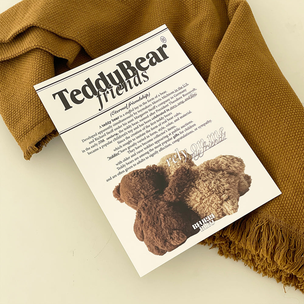 Beurre Bleu ベルブルー TEDDY BEAR ポスター (A4,A3 2 Size)