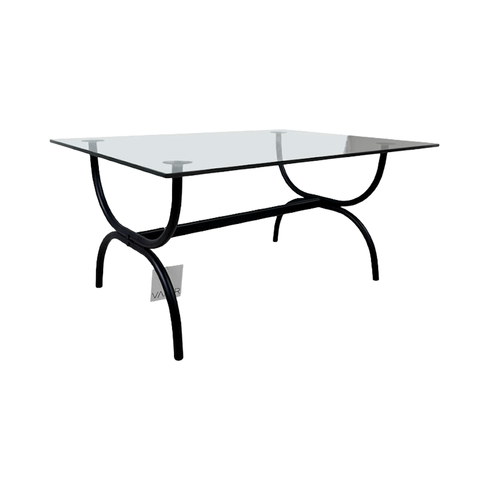 VAMIR バミル オービットガラスカーブテーブル (幅80cm)