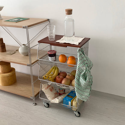 O'gre オグレ リトル3段バスケットトロリー