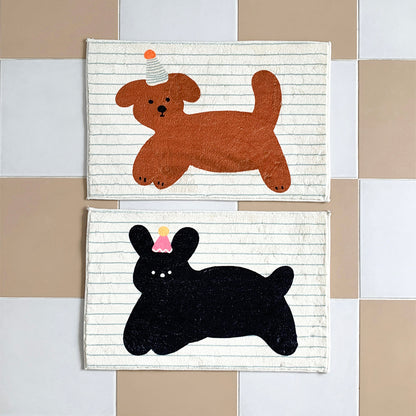 베르블루 BUNNY PUPPY FOOT MAT (버니퍼피 발매트 2ea)