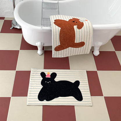 베르블루 BUNNY PUPPY FOOT MAT (버니퍼피 발매트 2ea)