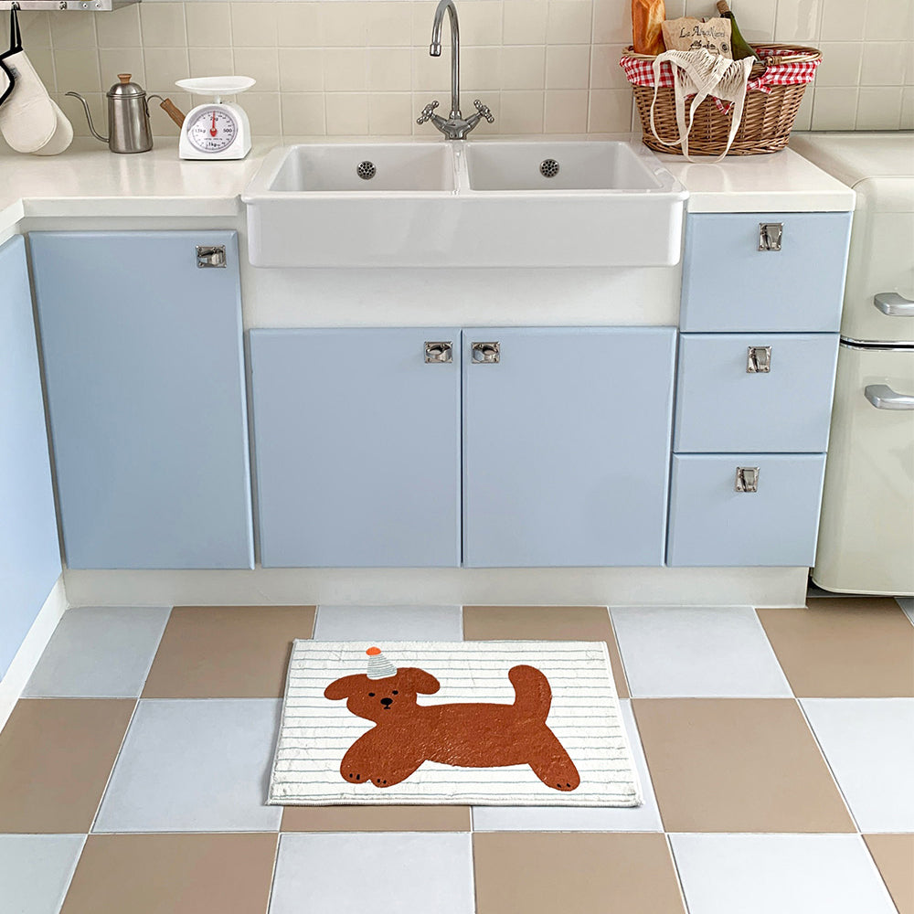 베르블루 BUNNY PUPPY FOOT MAT (버니퍼피 발매트 2ea)