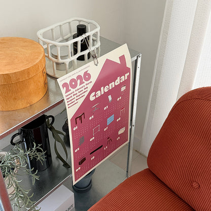 O'gre オグレ 2026 壁掛けカレンダー